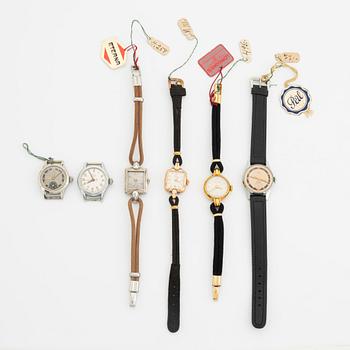 Collection of wristwatches, 37 pcs, ca 1950.