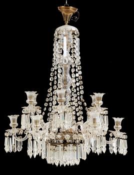 LJUSKRONA, oscariansk, 1800-talets slut. Höjd ca 90 cm.