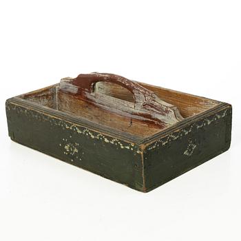 Besticklåda, allmoge, Jämtland, 1800-tal.