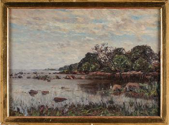 WILHELM BEHM, olja på duk, signerad.