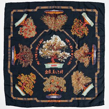 Hermès, scarf, "Les Beaux Jours de Bonsai".
