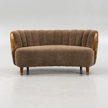 N.A Jørgensen, attributed,  a model 96 sofa, Denmark, 1940's.