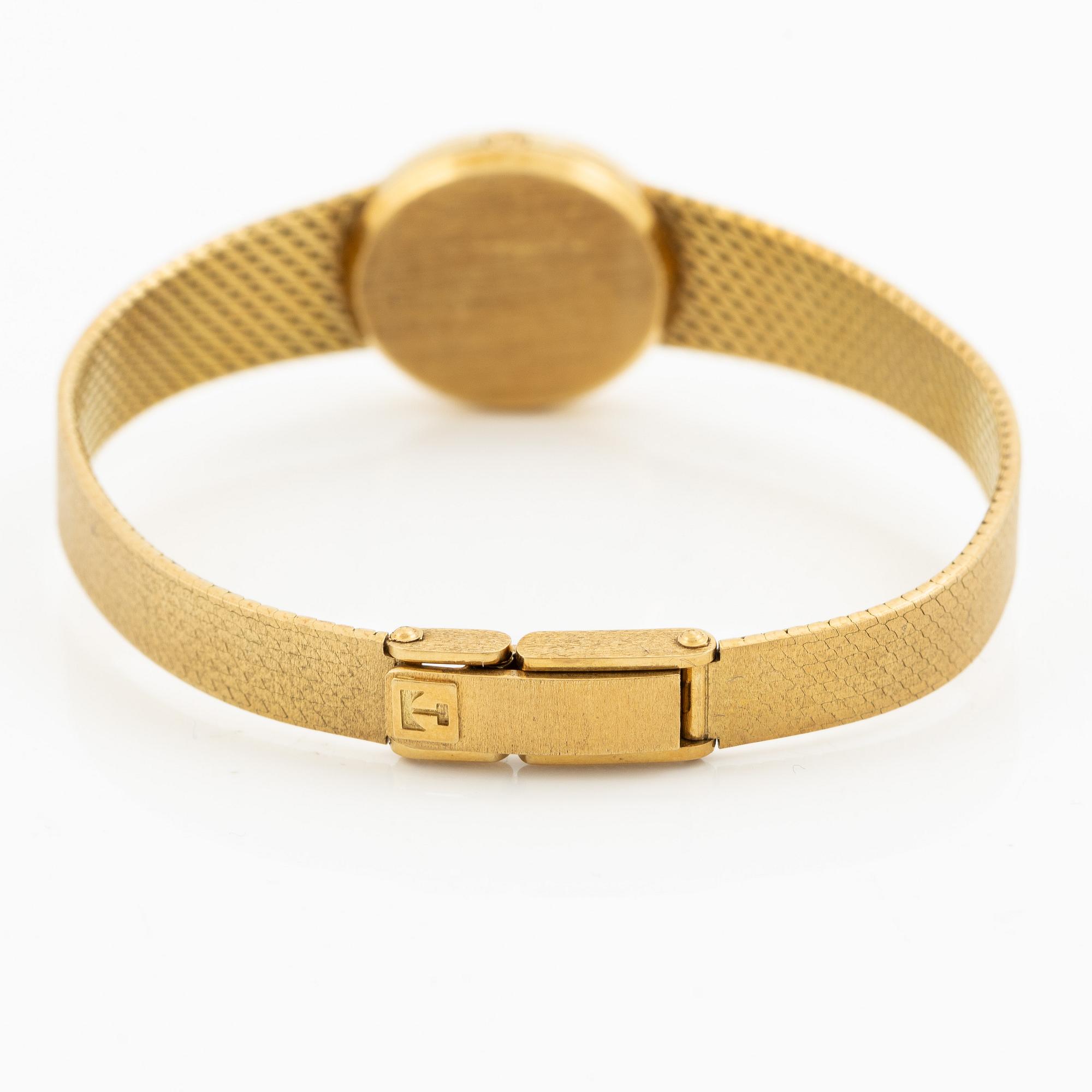 Tissot, 18K guld, armbandsur, 17,5 mm.