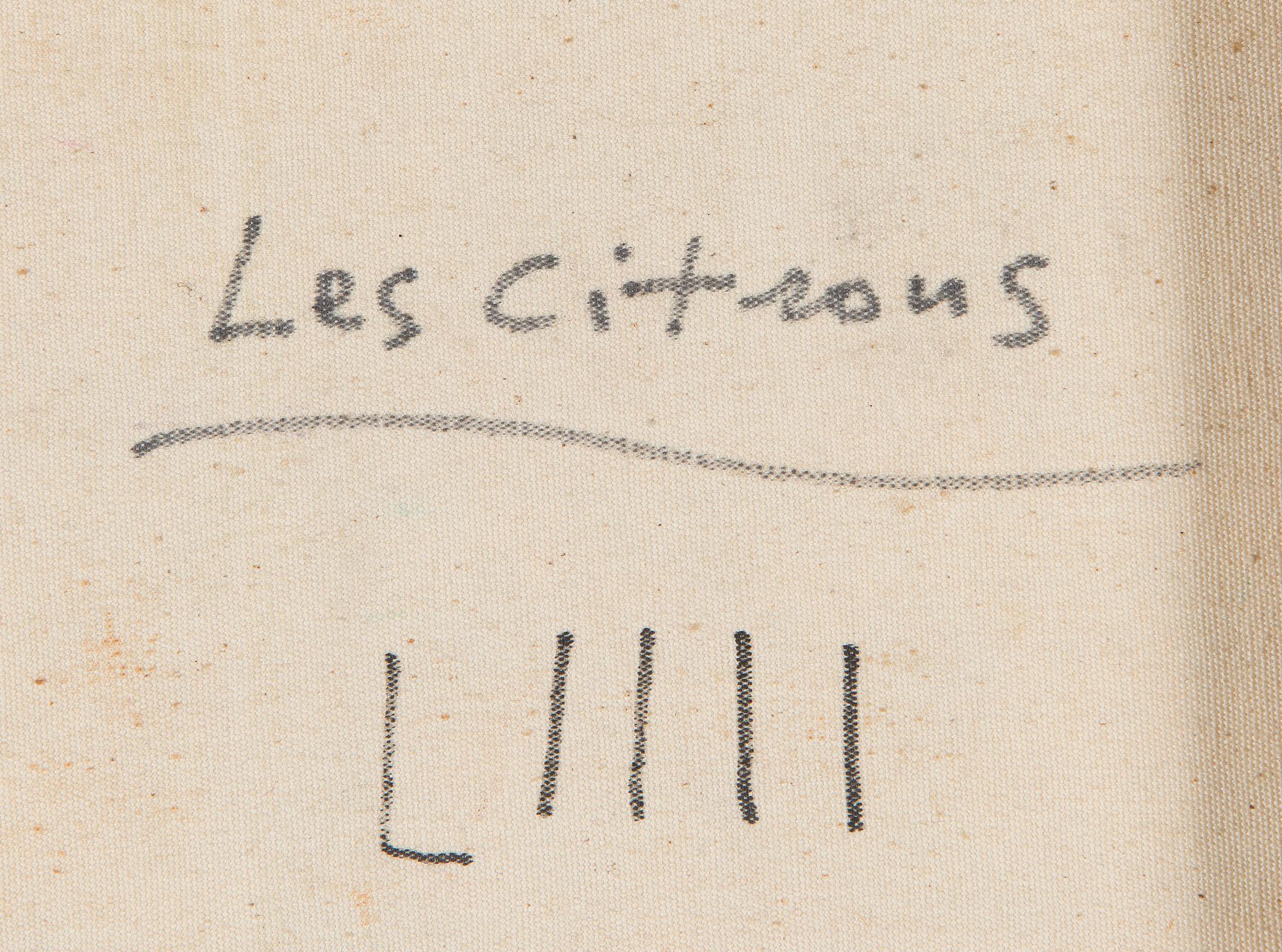 Max Papart, "Les citrons" (Stilleben med citroner).