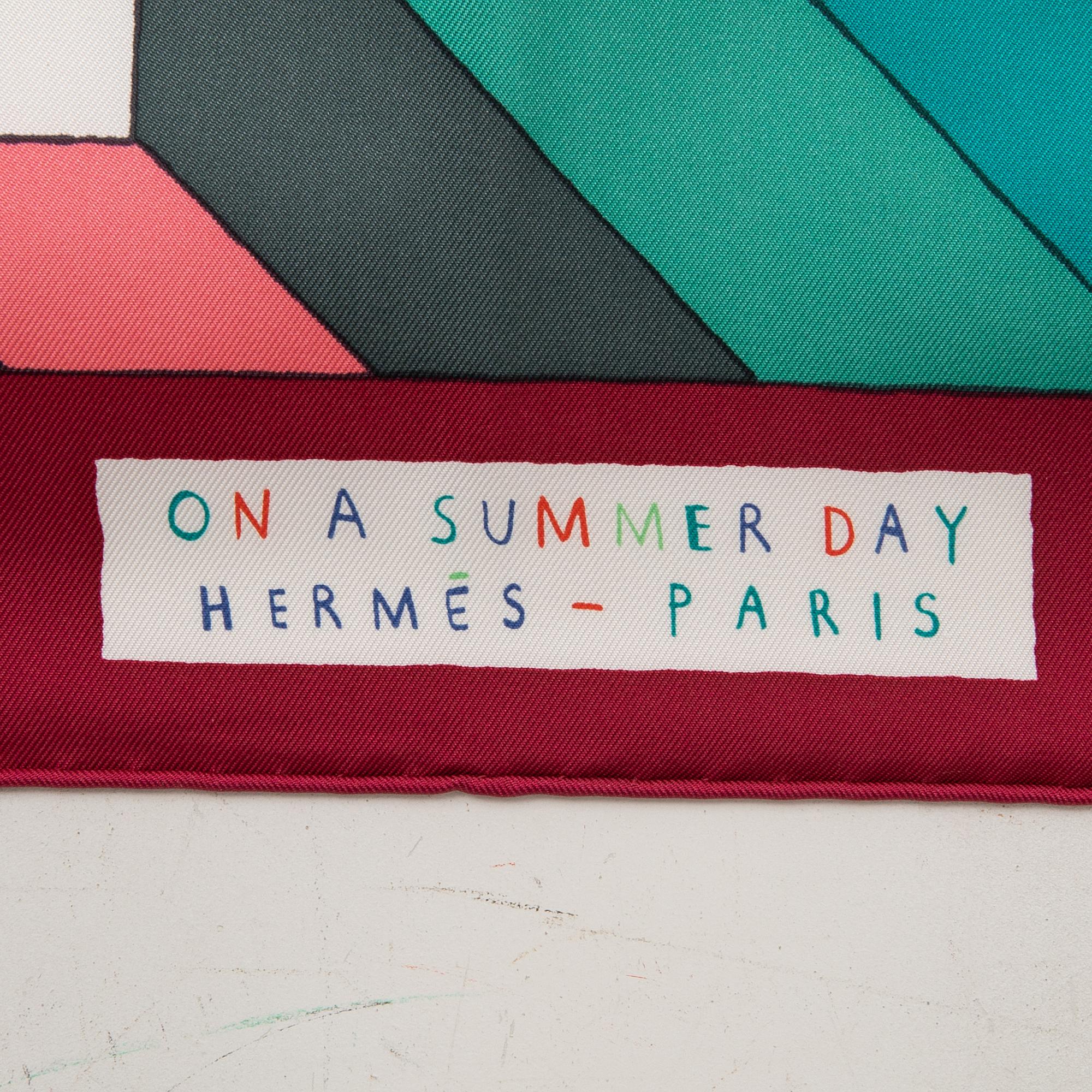 Hermès, Scarf, "On a Summer Day", 2016.