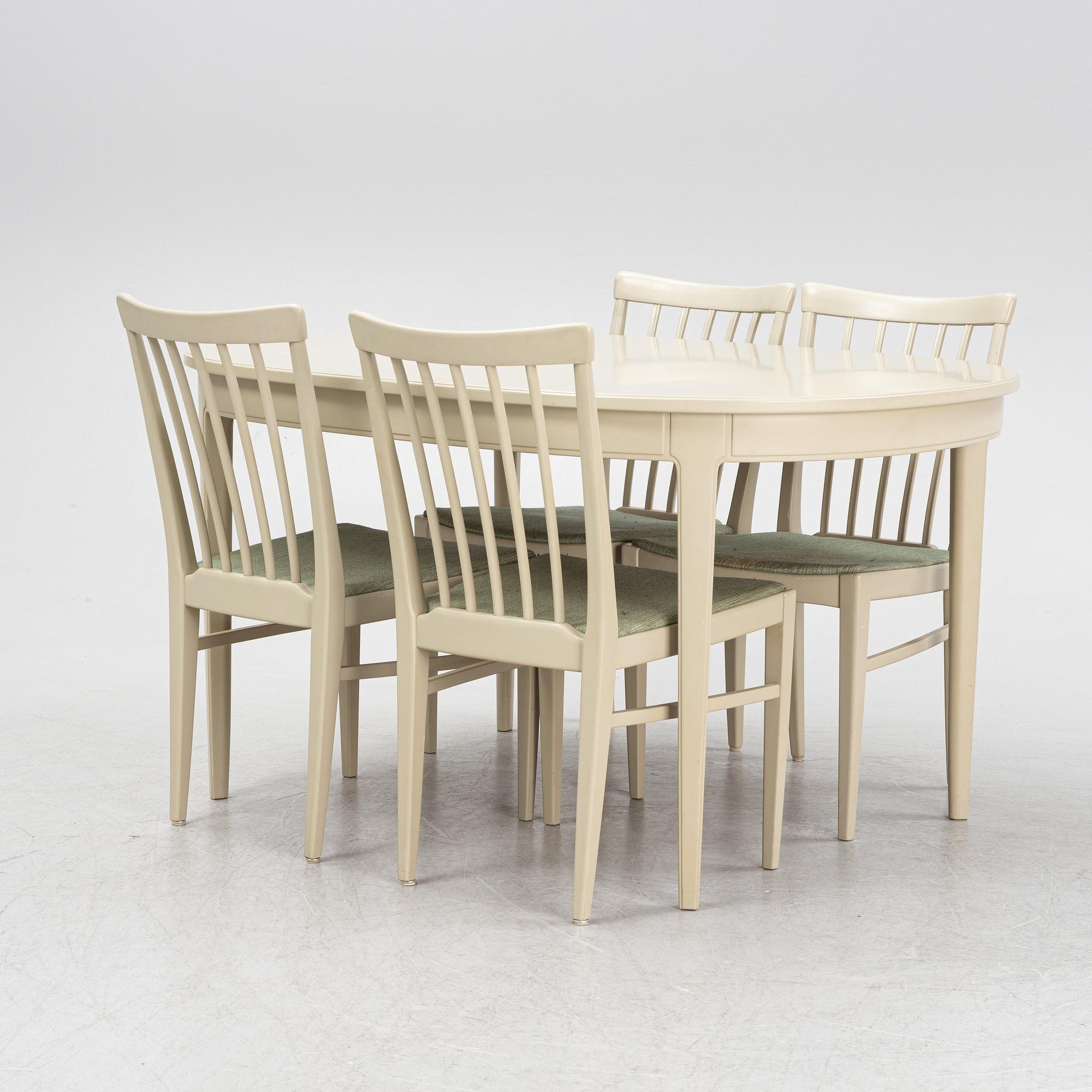 Carl Malmsten, matgrupp, 5 delar, "Herrgården", Bodafors, 1961.