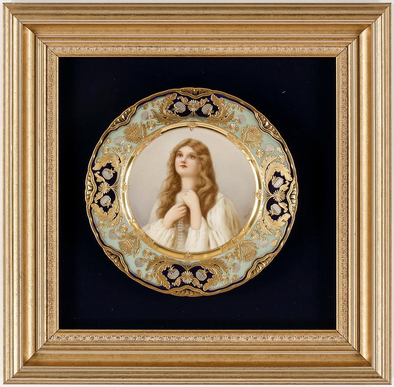TALLRIKAR, 6 stycken, sannolikt Tyskland/Österrike, 1800-talets sista kvartal.