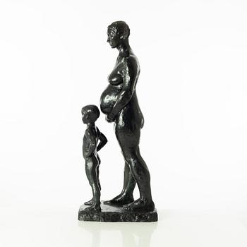 Gudmar Olovson, sculpture. Signed. Numbered. Foundry mark. Bronze, height 71 cm, length 36 cm.