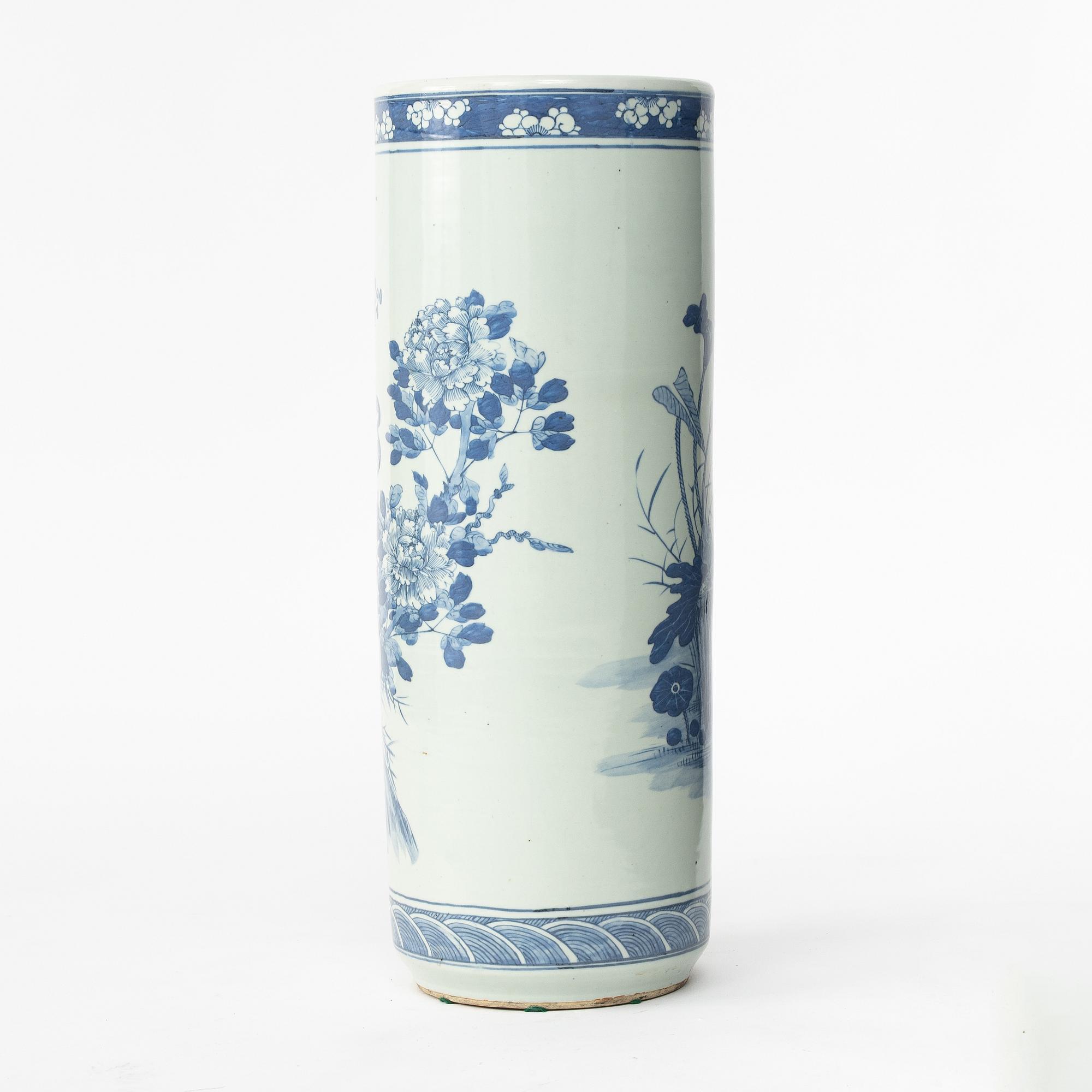 Paraplyställ, porslin, Kina, 1900-tal.