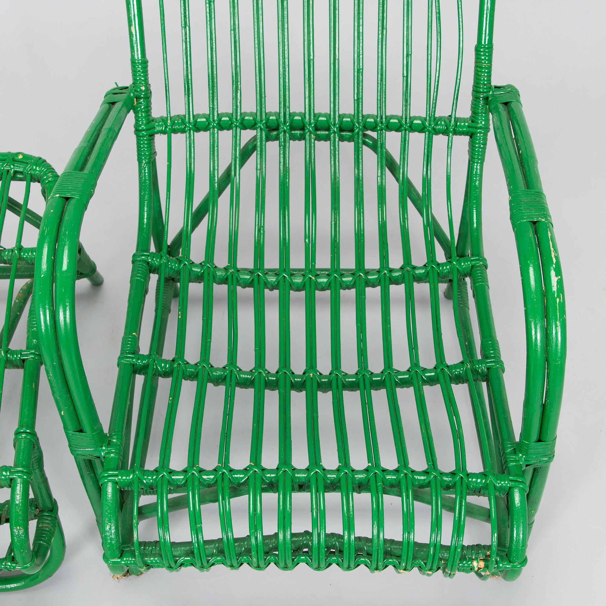 Puutarhatuoli/ lepotuoli, malli  153 ja rahi, malli 1514, Artekin piirustuskonttori, 1950-luvun alku.