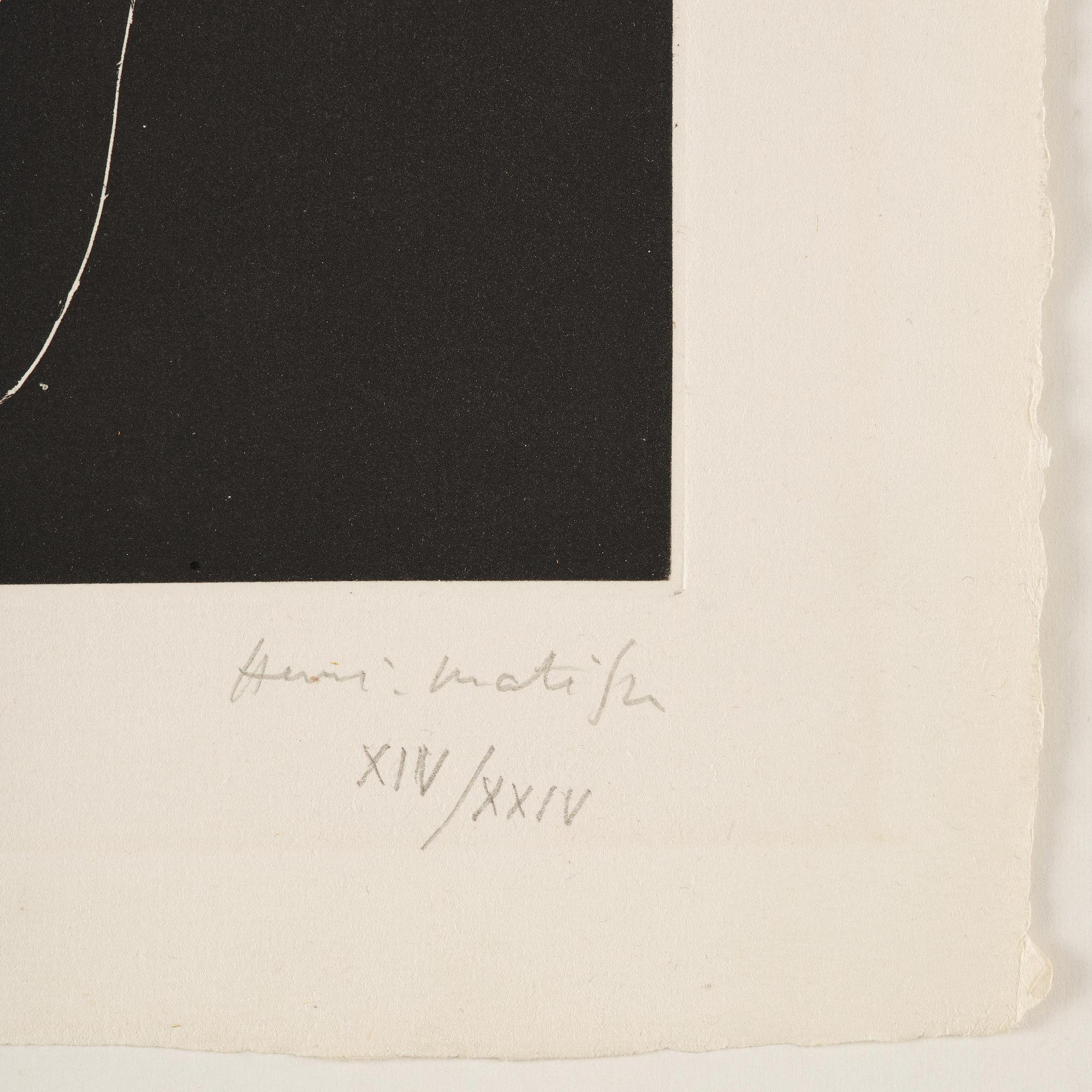 Henri Matisse, "L'Homme endormi".