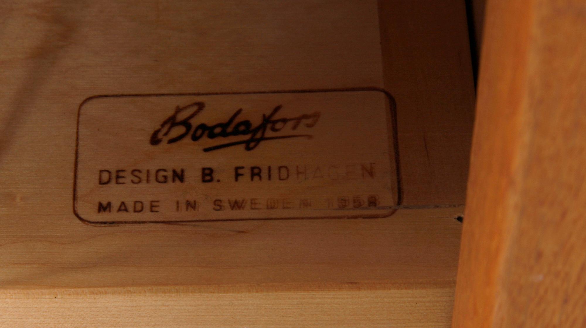 SIDEBOARD, teak, Bertil Fridhagen, Bodafors, brännstmpl.