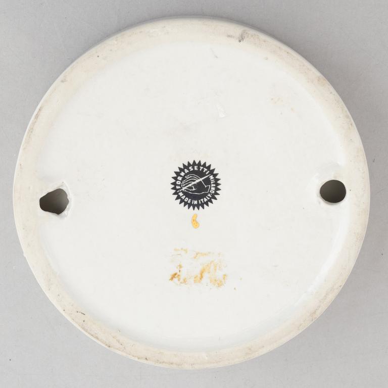Piero Fornasetti, two ashtray, Milan, Italy.