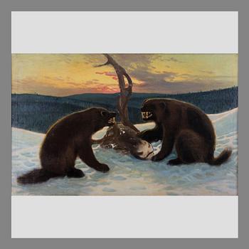 JUHO KYYHKYNEN, TWO WOLVERINES.