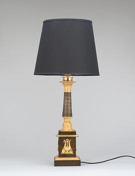 A French Empire early 19th century table lamp.