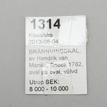 A silver brandy-bowl, likely by Hendrik van Manen, Sneek, Netherlands, 1782.