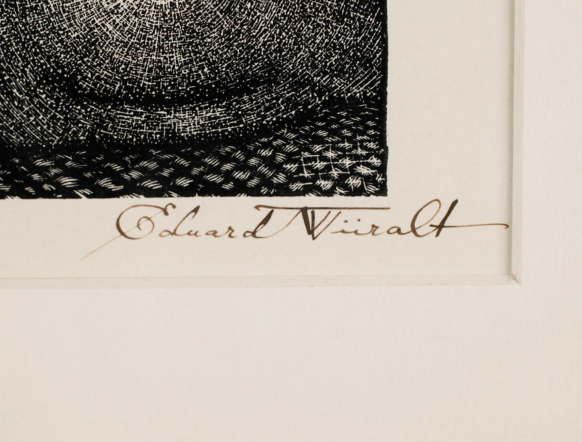 EDUARD WIIRALT, etsning, signerad och daterad 1933.