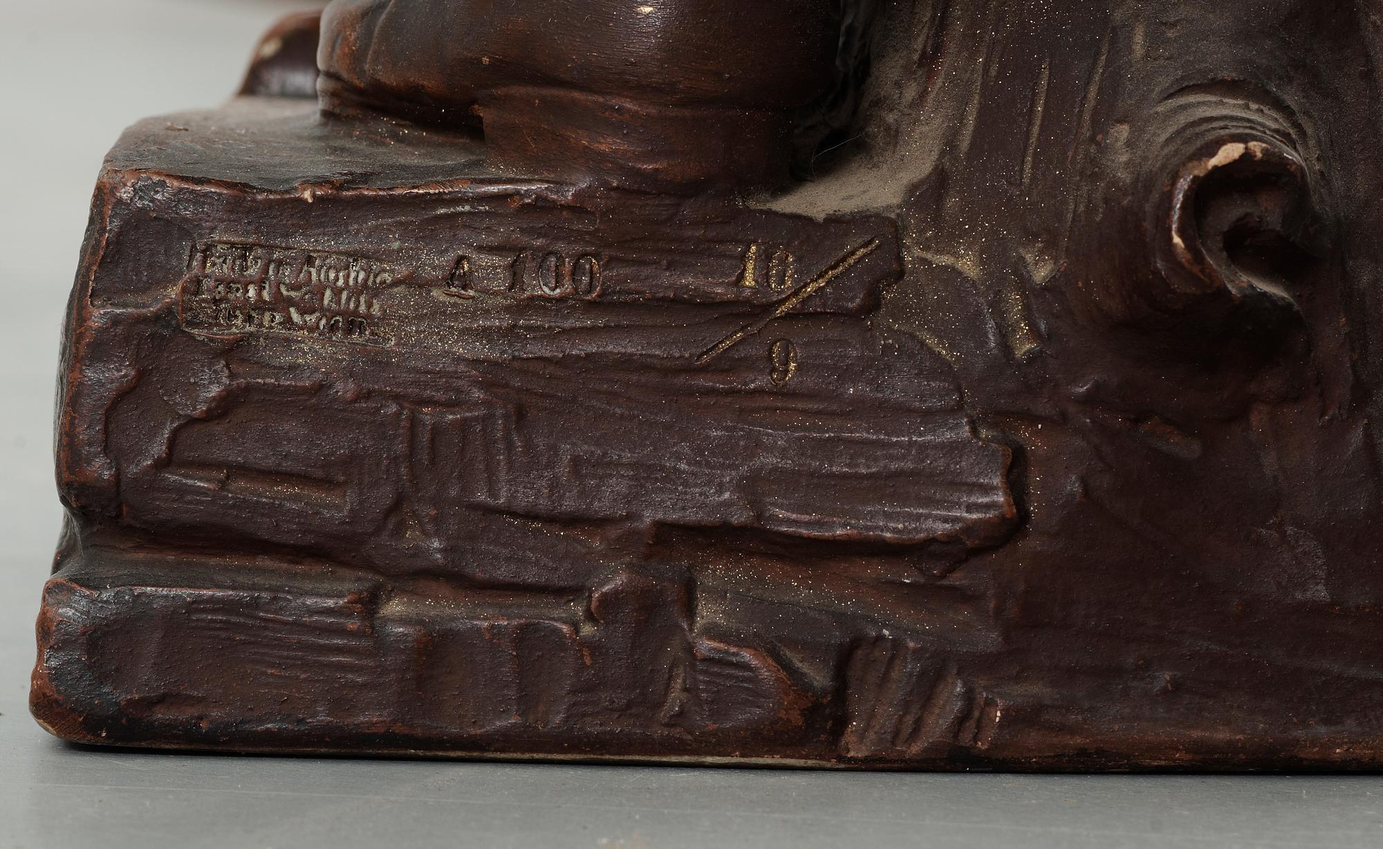 SKULPTUR, lergods, Österrike, 1900-talets första hälft.