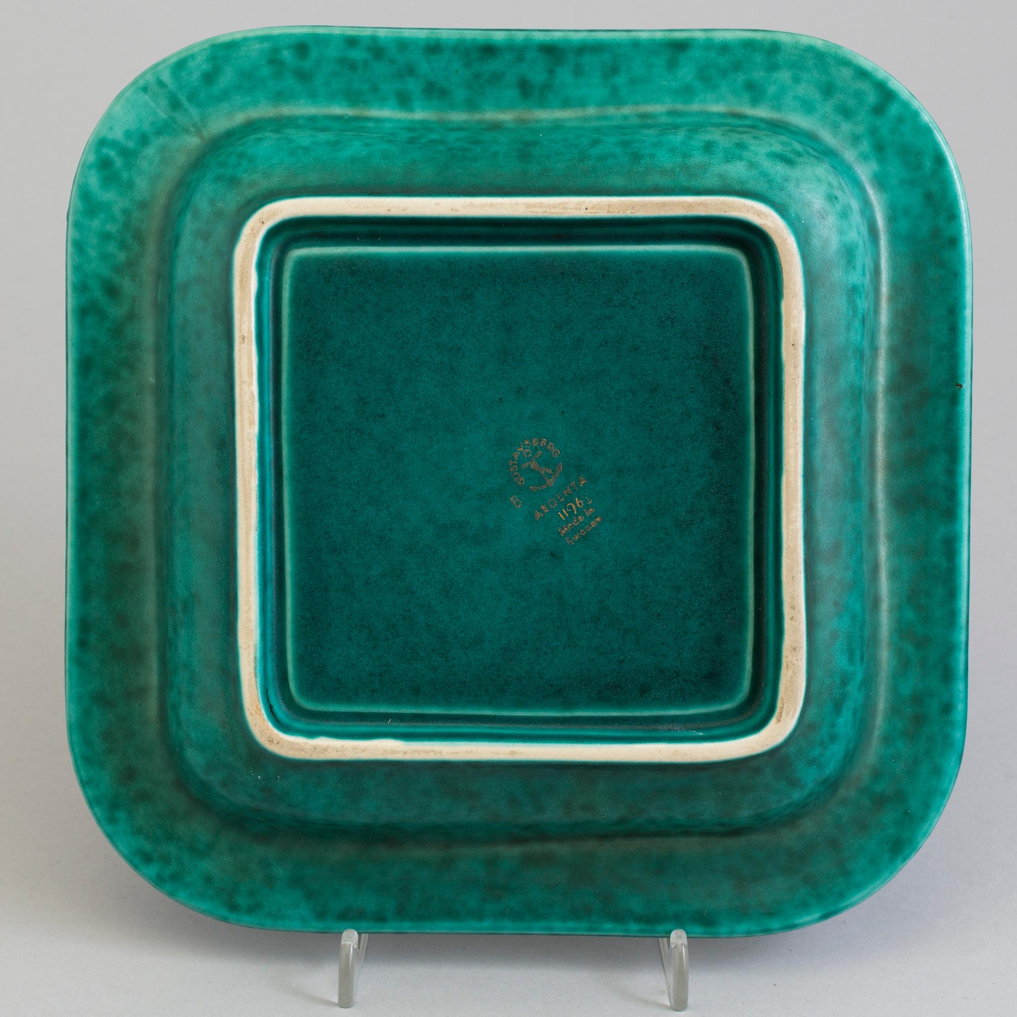 WILHELM KÅGE, two 'Argenta' stoneware bowls from Gustavsberg, second half of the 20th Century.