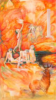 THOMAS HOLUJ, Oil on canvas, signed, dated 2013 vesro.