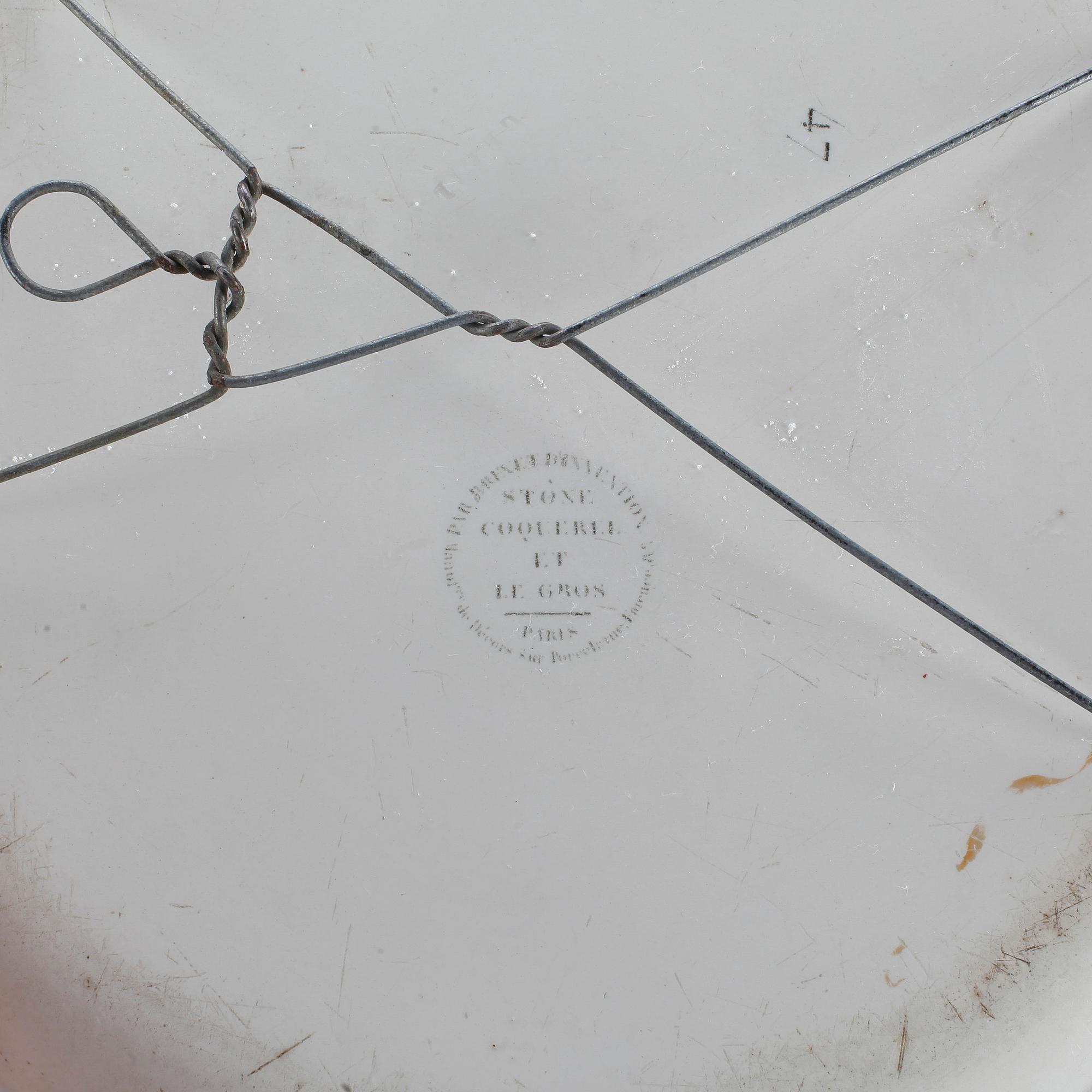 TALLRIKAR, 8 st, lergods, Stone, Coquerel and Le Gros, Creil, tidigt 1800-tal.