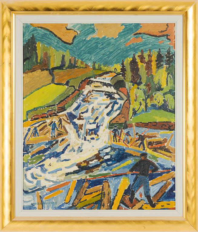 Uno Vallman, Timber Rafting.