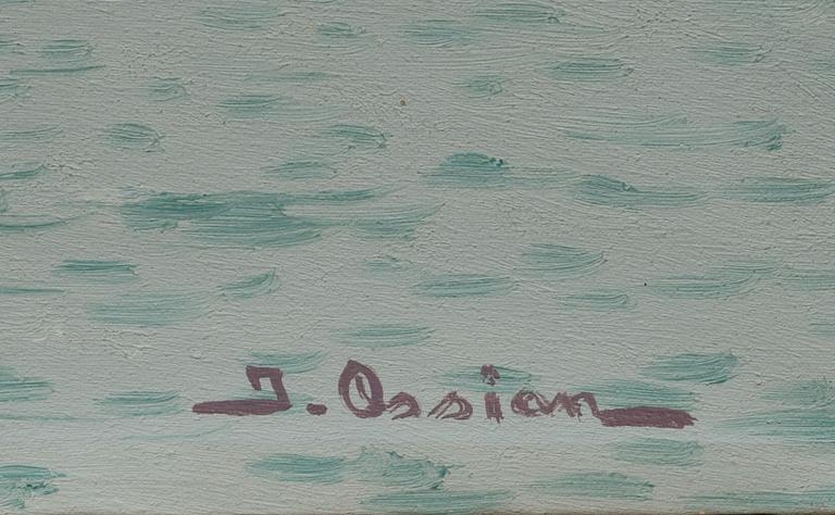 JOHAN OSSIAN-ANDERSSON, olja på duk, signerad.