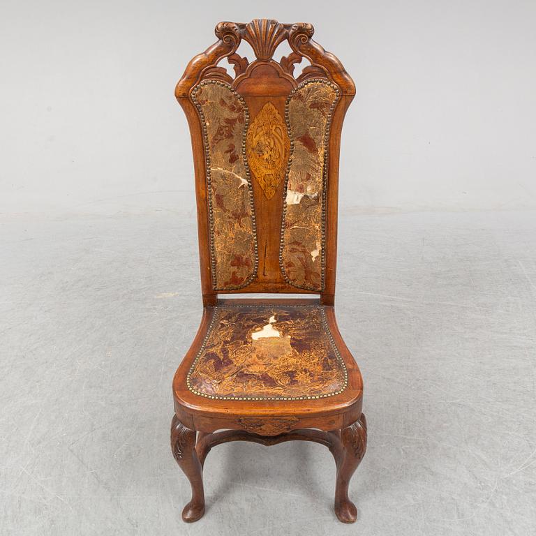 A late Baroque Dutch/English chair, 18th ct.