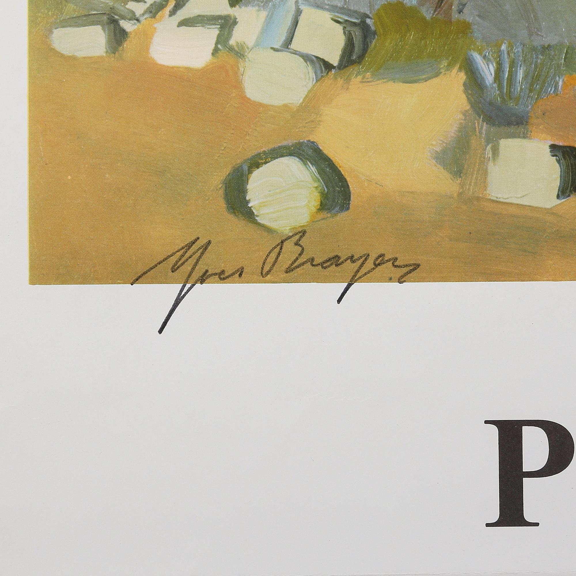 YVES BRAYER, färglitografiskt tryck, No 138, SNCF, 1967, signerad.