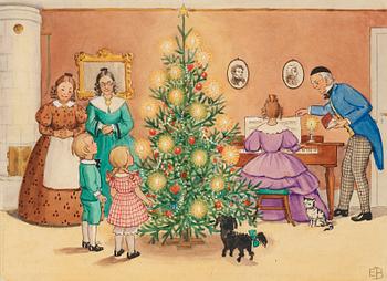 Elsa Beskow, Petters och Lottas första julafton hemma hos Tanterna.