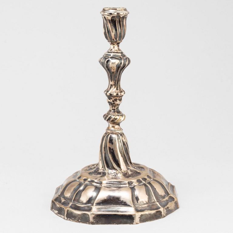 LJUSSTAKE, silver, möjligen Tyskland, 1800-talets slut.