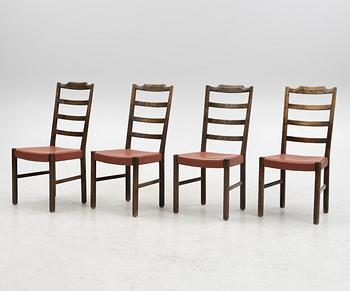 Axel Larsson, four 'Thule' chairs, SMF, Bodafors, 1930s.