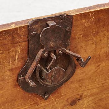 A painted chest, dated 1831.