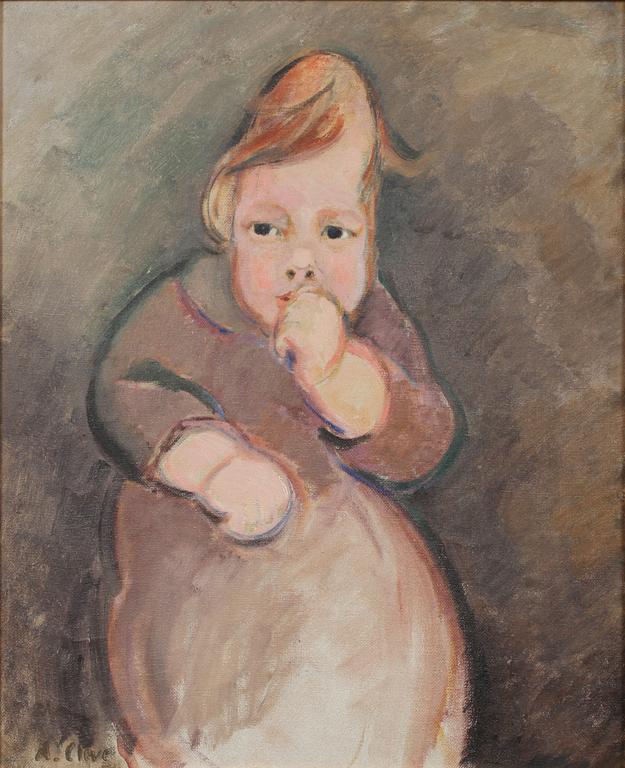 AGNES CLEVE, olja på duk, signerad.