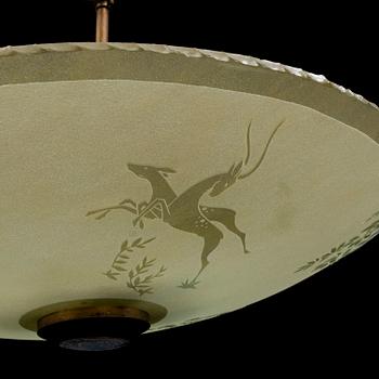 A 1930s ceiling light.