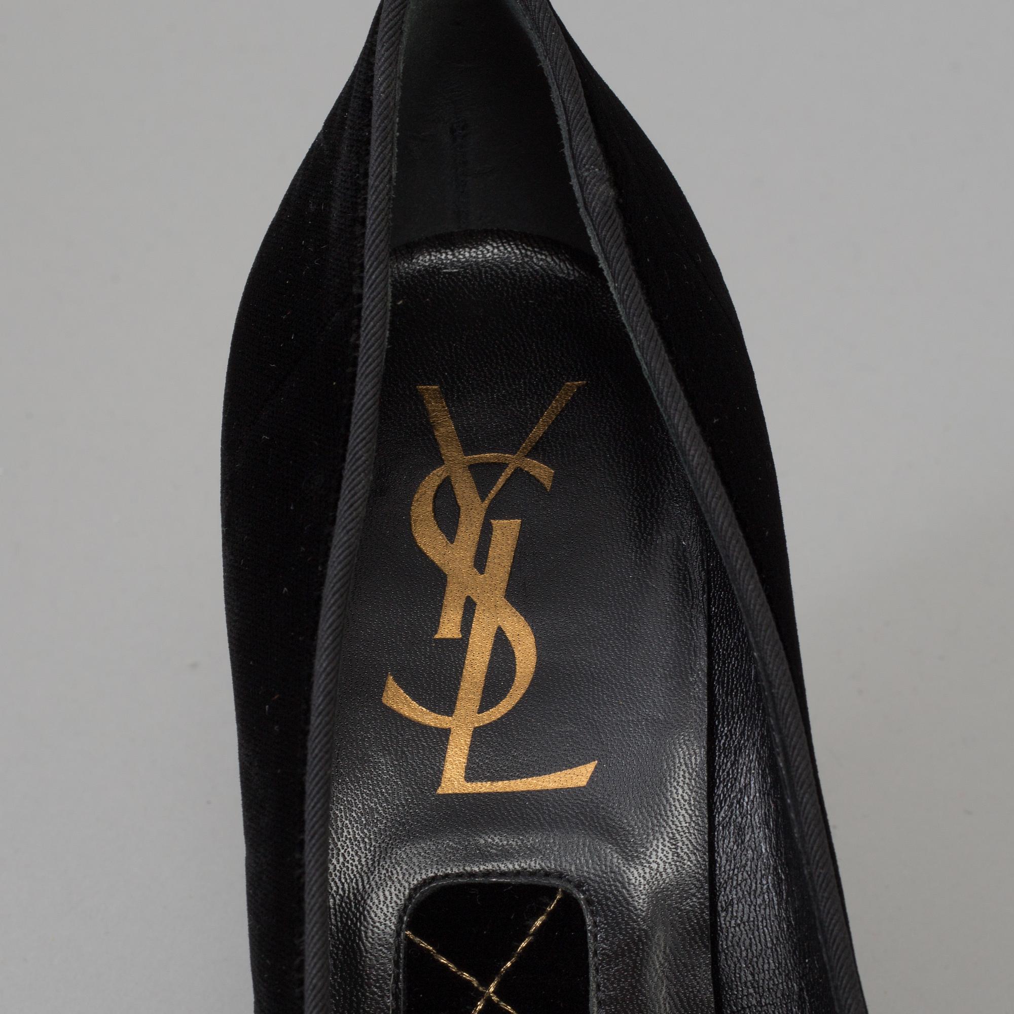 YVES SAINT LAURENT, pumps, storlek 39.5.