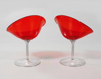 STOLAR, ett par, "Eros", Philippe Starck för Kartell, Italien, 1900-/2000-tal.