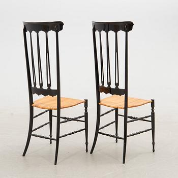 Guido Chiappe, stolar, ett par, "Chiavari", Italien, 1950-tal.