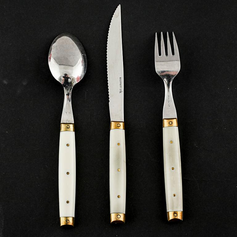 A set of cutlery, 32 pcs, some by Melron, second half of the 20th century.