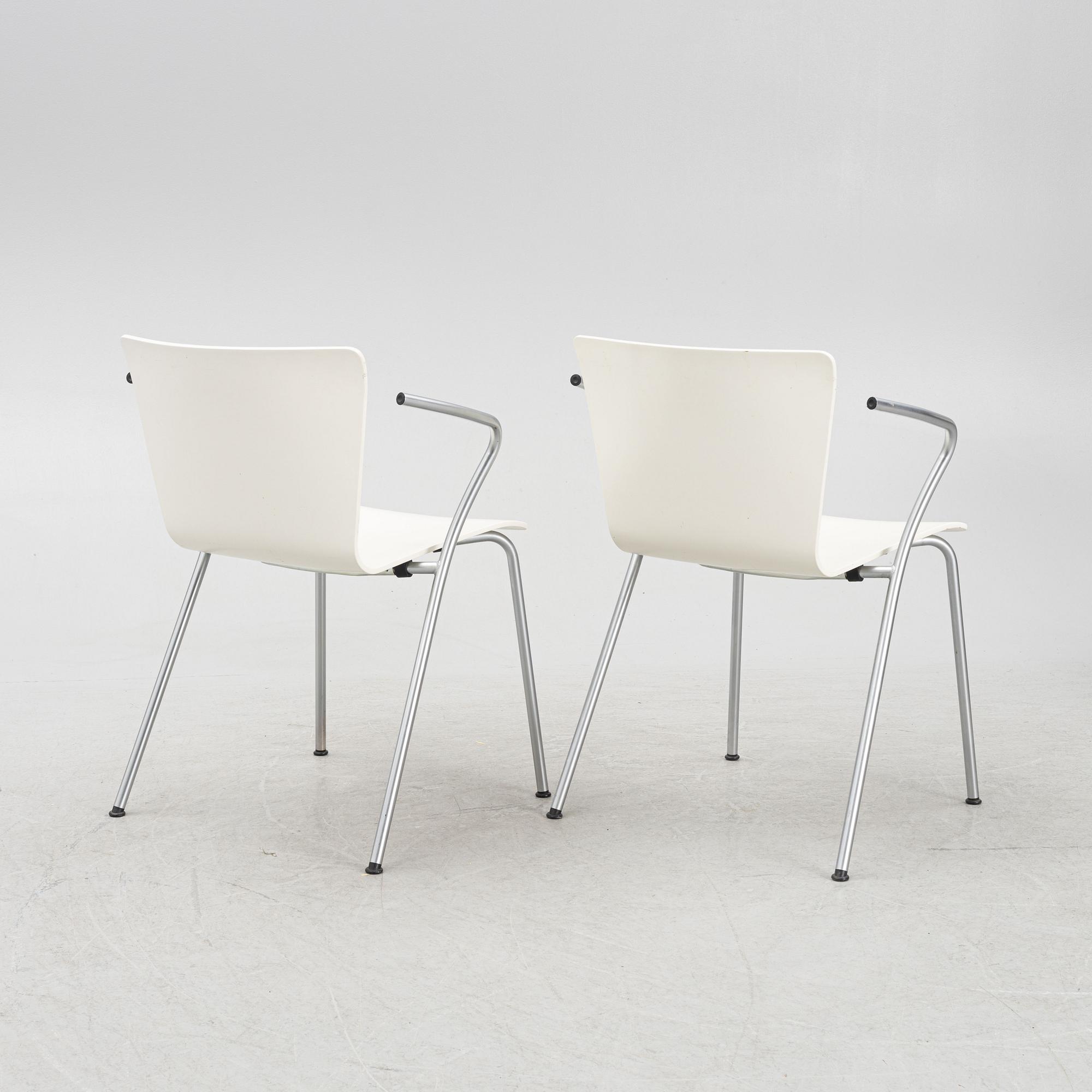 Vico Magistretti, a set of seven 'Vico Duo' chairs, Fritz Hansen, Denmark, dated 2000.
