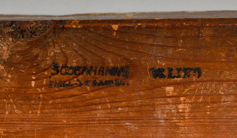 SPEGEL, empire, 1800-talets första hälft, Söderhamns hallstämpel.