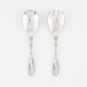 Georg Jensen, serveringsbestick, ett par, sterlingsilver, Danmark.