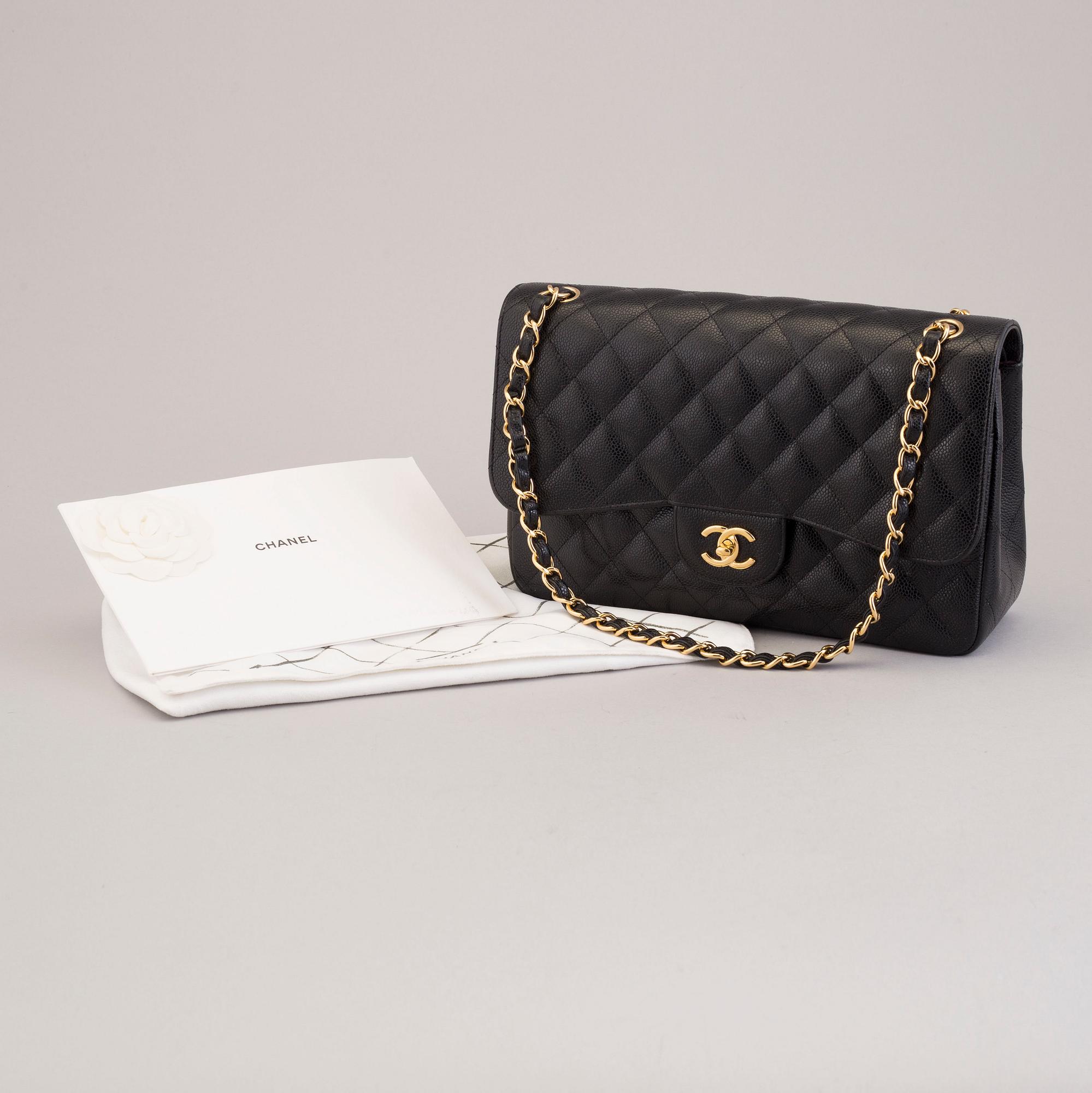 VÄSKA, "Double flap bag maxi", Chanel 2015-16.