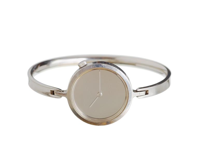 A Torun Bülow Hübe stainless steel watch by Georg Jensen.
