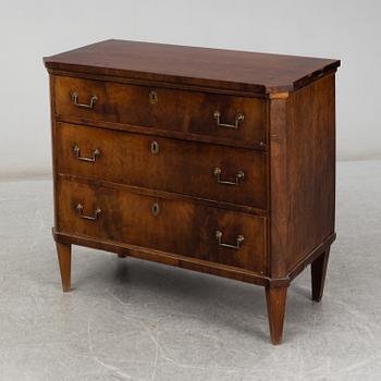 A 19th century chest of drawers.