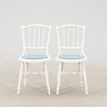 Chairs, 6 pieces, late 19th century/turn of the 20th century.