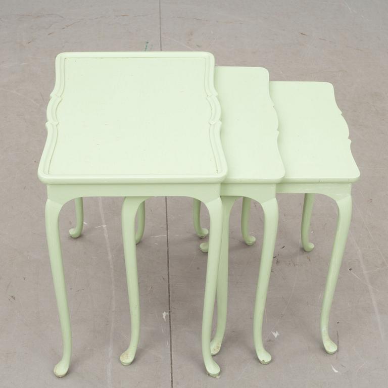 SATSBORD, 3 delar, rokokostil, 1900-tal.