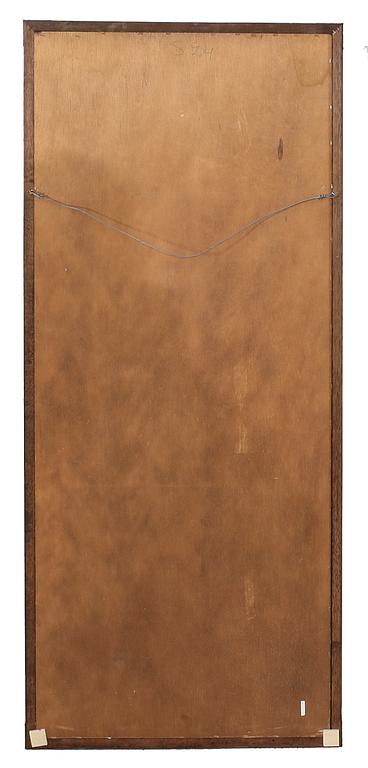 A two pcs English mahogany dresser and mirror later part of  the 20th century.