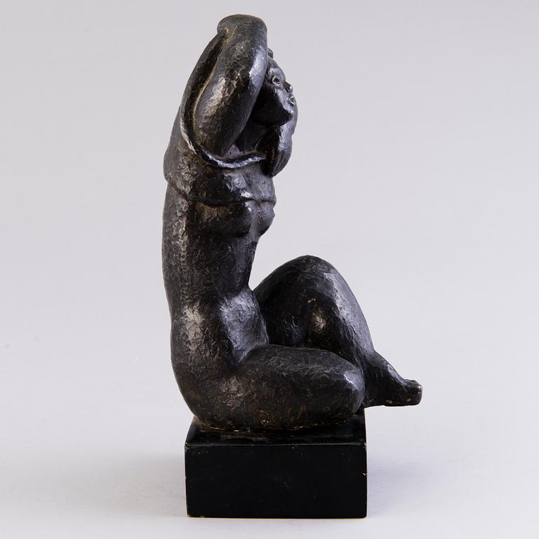 HEIKKI HÄIVÄOJA, veistos, pronssia, signeerattu.