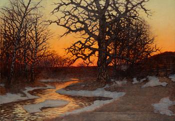 Edvard Rosenberg, Skymningslandskap.